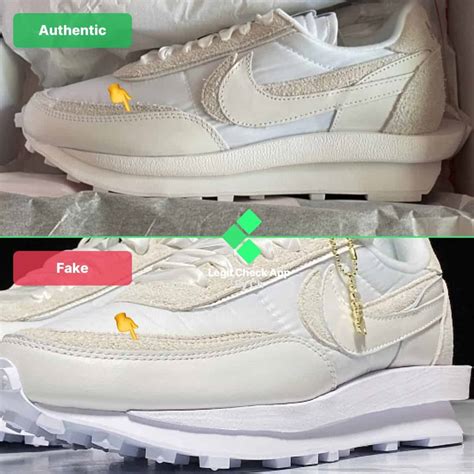 nike sacai waffle fake vs real|REAL VS FAKE! NIKE X SACAI VAPORWAFFLE WHITE/SAIL SNEAKER  .